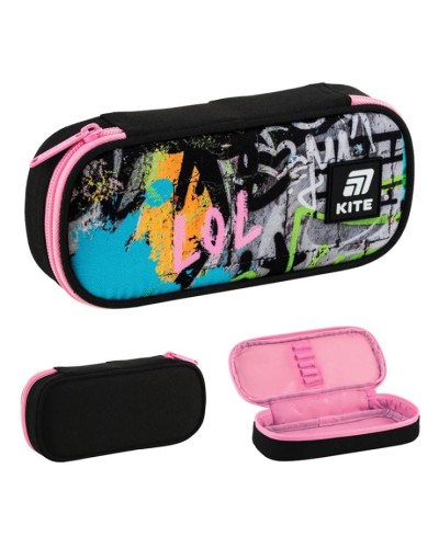 Пенал «Street Art» 21х8,5х4,5 см на 1 відділення, ТМ Kite