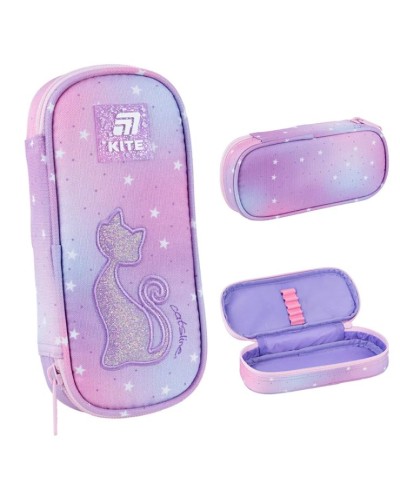 Пенал «Catsline» 21х8,5х4,5 см на 1 відділення, ТМ Kite