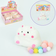 Антистрес «Хом'як» 5,5 см з мішурою, в асортименті, у пакеті, по 20 шт у дисплеї 28,5х20х8,5 см