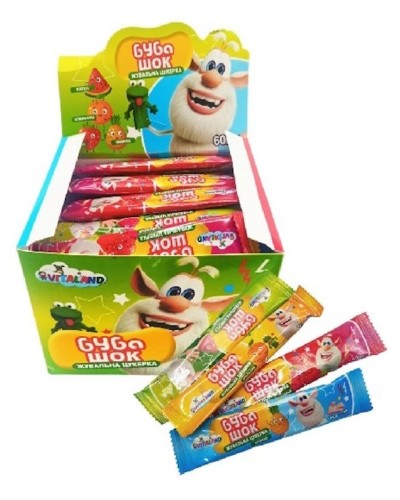 Буба-шок мікс жувальна цукерка