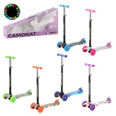 Самокат дитячий «MAXI» 4-колісний, PU, в асортименті, у коробці 57х27х15 см
