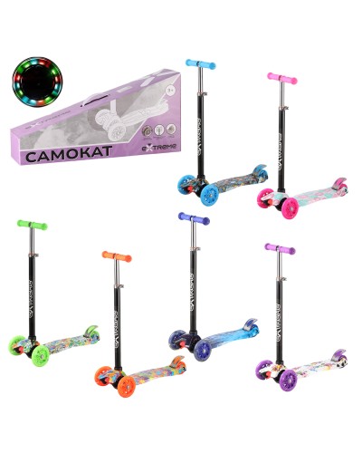 Самокат дитячий «MAXI» 4-колісний, PU, в асортименті, у коробці 57х27х15 см