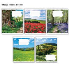 Зошит на 24 аркуші у клітинку «Краса природи» №2525, ТМ Brisk