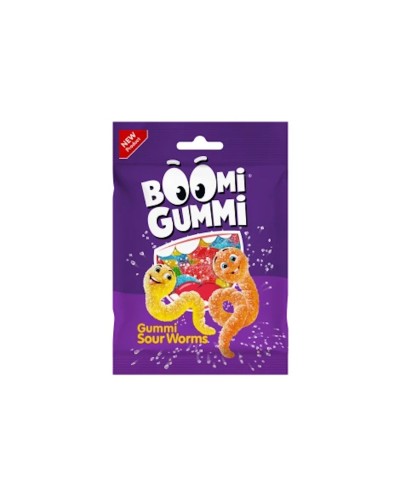 Цукерки желейні «Boomi Gummi Sour Worms» 70 г, ТМ Міленіум