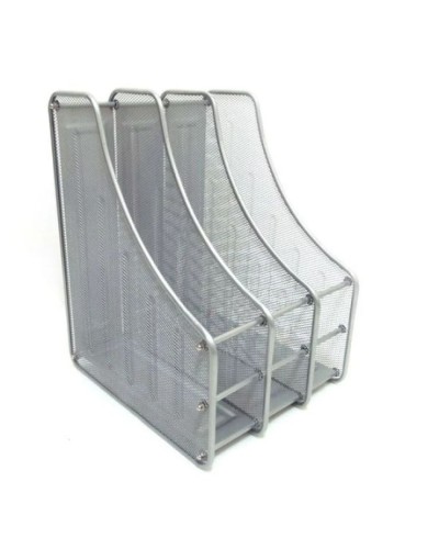 Лоток вертикальний металевий «Сітка» на 3 відділення сріблястий, ТМ J.Otten