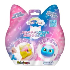 М'яка колекційна іграшка-сюрприз «Doki Doki. Мур-р-ркотики» 10х9х6 см тремтить та лист колекціонера