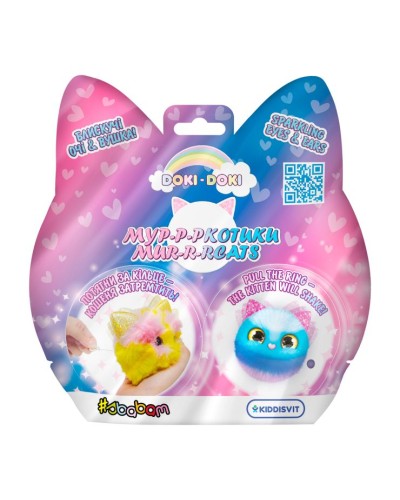 М'яка колекційна іграшка-сюрприз «Doki Doki. Мур-р-ркотики» 10х9х6 см тремтить та лист колекціонера