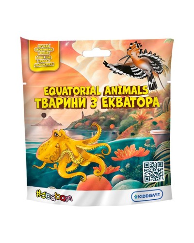 Стретч-іграшка у вигляді тварини «Тварини з екватора» змінюють колір, світяться в воді, в асортименті, у дисплеї