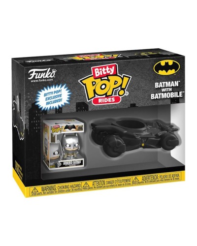 Ігровий набір BITTY POP! Ride «DC»: Бетмен 2,5 см та Бетманомобіль 6,3 см, у коробці 5х10х8 см