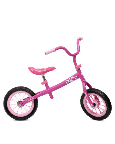 Біговел на металевій рамі з колесами з EVA 12 дюймів, рожевий