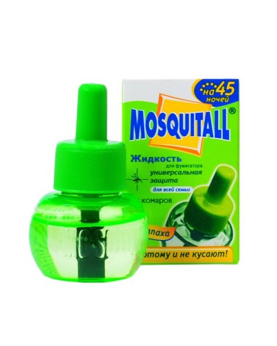 Рідина від комарів «MOSQUITALL. Універсальний захист» 30 мл на 45 ночей, запаска