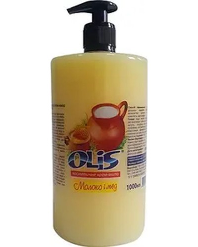 Крем-мило «Молоко та мед» з дозатором 500 мл, ТМ Olis