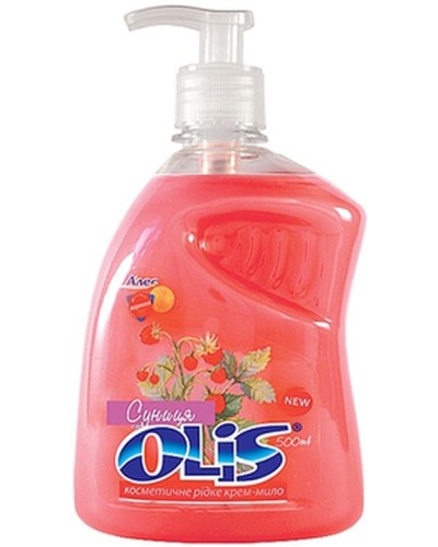 Крем-мило «Суниця» з дозатором 500 мл, ТМ Olis