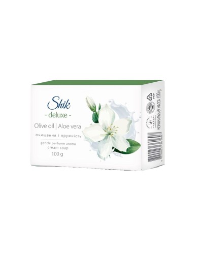 Крем-мило «Оливкова олія та алое» тверде 100 г, ТМ Шик