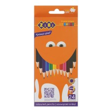 Олівці кольорові шестигранні на 24 кольори, SMART Line