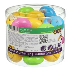 Точилка «SMILE» з контейнером, в асортименті, ТМ ZiBi