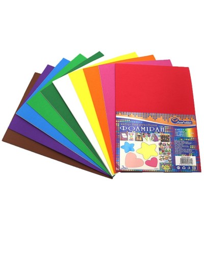 Фоаміран A4 1,7 мм на 10 кольорів, ТМ J.Otten
