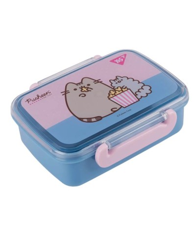 Ланчбокс «Pusheen» 420 мл блакитно-рожевий, ТМ Yes