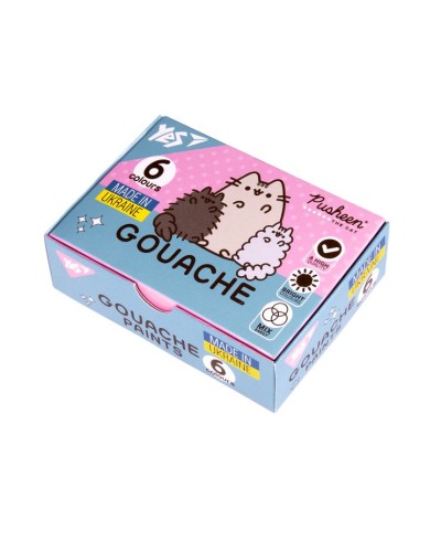 Фарби гуашеві «Pusheen» на 6 кольорів по 20 мл, ТМ Yes