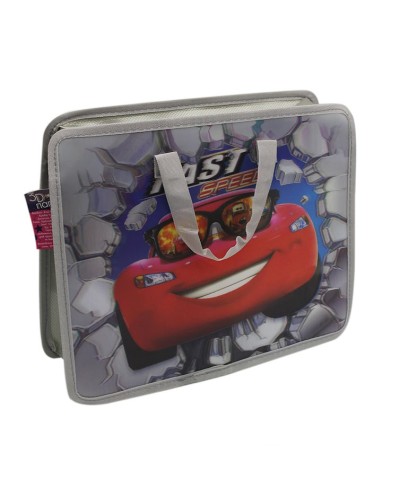 Папка-портфель «Машиина з окулярами» А4 на блискавці з тканинними ручками, ТМ Leader