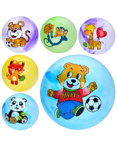 М'яч дитячий «Тваринка» ПВХ вагою 67-73 г, в асортименті