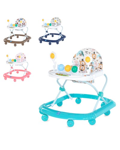 Ходунки музичні на 8 колес з дугою з підвісками, в асортименті