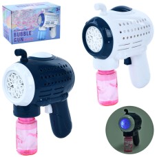 Мильні бульбашки «Пістолет-батискаф» 16 см зі світлом та запаскою 7,5 см, на батарейці, в асортименті, у коробці 20,5х13,5х9 см.