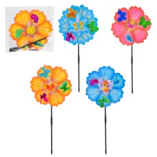 Вітрячок «Квіточка» 22 см, в асортименті, у пакеті