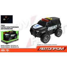 Машина «Поліція» 18 см зі світлом та звуком, на батарейці, у коробці 21х13х11 см, АВТОПРОМ