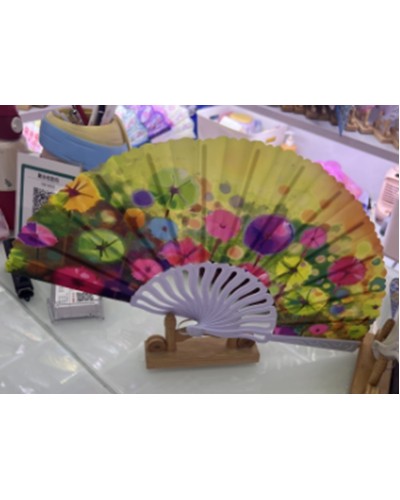 Віяло «Квіти» 23 см, в асортименті, у пакеті