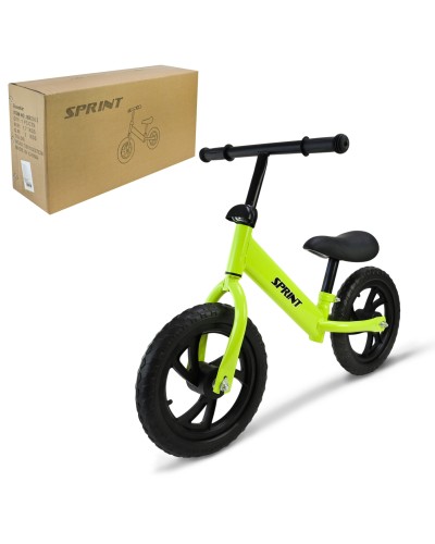 Велобіг на сталевій рамі з колесами 12 дюймів EVA, зелений