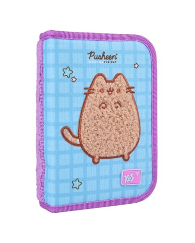 Пенал «Pusheen the Cat» 13х21х3 см твердий одинарний без клапану, HP-02, ТМ YES