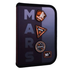 Пенал «Mars» 14х21х4 см твердий одинарний з двома клапанами, HP-04, ТМ YES