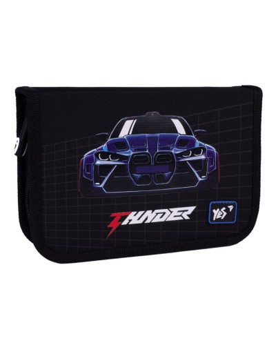 Пенал «My First Car» 21х13х3 см твердий одинарний з клапаном, HP-03, ТМ YES