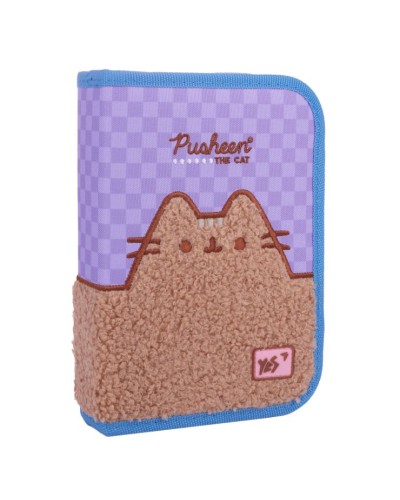 Пенал «Pusheen Playful» 21х13х3 см твердий одинарний з клапаном, HP-03, ТМ YES