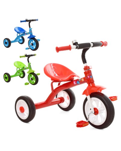 Велосипед 3-колісний з колесами з EVA 12 та 10 дюймів, в асортименті