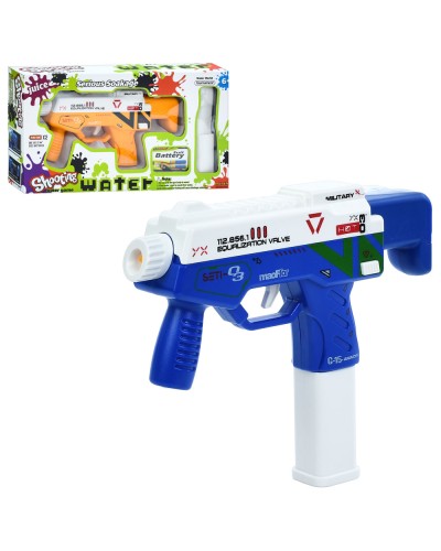 Іграшовий водний автомат 20 см, на батарейці, в асортименті, у коробці 30х16х6 см