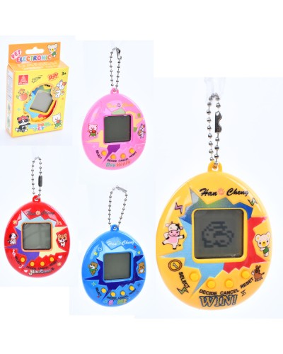 Гра «Тамагочі» 6,5х5х1,5 см з чорно-білим екраном та звуком, на батарейці, у коробці 5,5х9х2 см