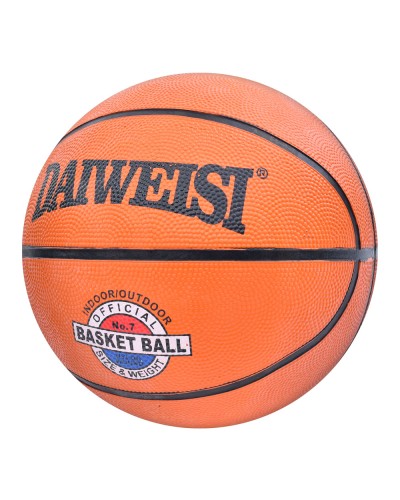 Баскетбольний м'яч № 7 вагою 520-560 г на 12 панелей, однокольоровий, у пакеті