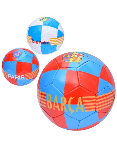 М'яч футбольний № 5 з ПВХ 1,6 мм вагою 260-280 г, в асортименті, у пакеті