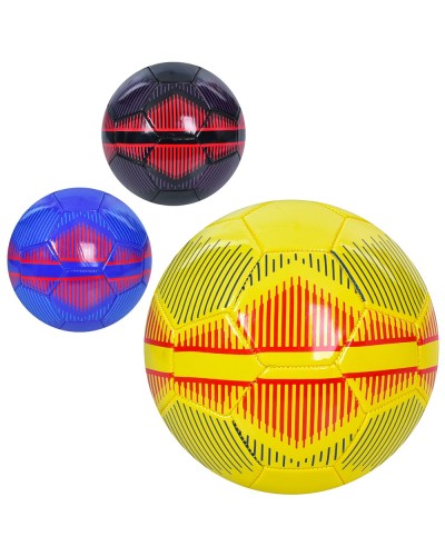 М'яч футбольний № 5 з ПВХ 1,8 мм вагою 340-360 г, в асортименті, у пакеті