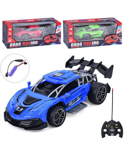 Машина 25,5 см 1:16 р/к на акумуляторі з гумовими колесами та USB, в асортименті, у коробці 33х12,5х15 см