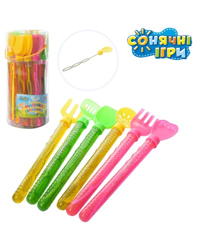 Мильні бульбашки «Меч» 27 см, в асортименті, 24 шт у дисплеї 27х13х13 см