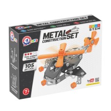 Конструктор металевий «Вертоліт» на 105 деталей, у коробці 17х13х4 см, ТМ Технок