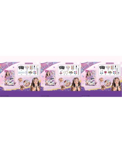 Дитяча косметика: тату та аксесуари, в асортименті, у коробці 13х3х21 см