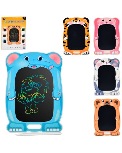 LCD-планшет для малювання «Тваринка» 15х21 см кольоровий, на батарейці, в асортименті, у коробці 15,5х21х1 см