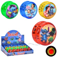 Йо-йо «LS» 5,5 см зі світлом, на батарейці, в асортименті, 24 шт у дисплеї 28,5х20х6 см