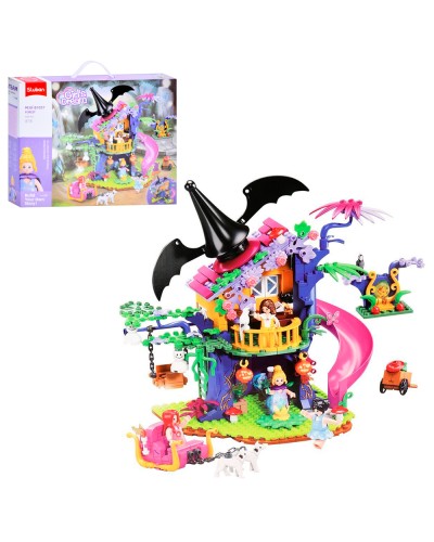 Конструктор «Рожева серія. Будинок чарівниці» на 435 деталей з фігурками, у коробці 42,5х33х7 см, SLUBAN