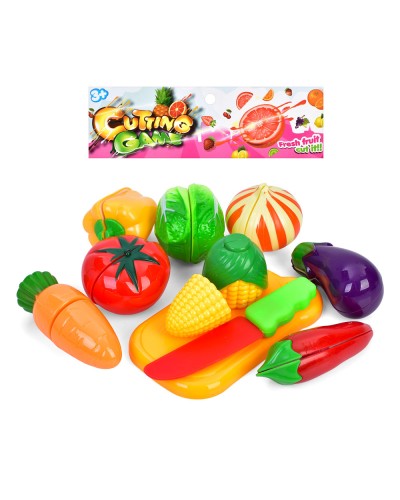 Набір продуктів «Овочі» на липучці з 10 предметів, у пакеті 19х24х6 см