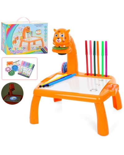 Проектор для малювання 36х30х26 см на ніжках зі світлом, слайдами та маркерами, на батарейці, у коробці 30х24х9 см.